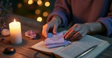 Como pedir conselhos ao universo usando cartas de mensagem