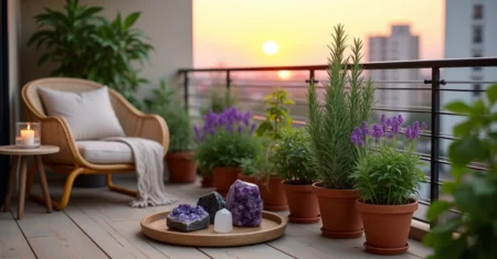 Como criar um jardim para proteção energética na varanda