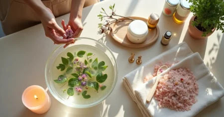 Como incluir banhos de ervas na rotina de cosméticos