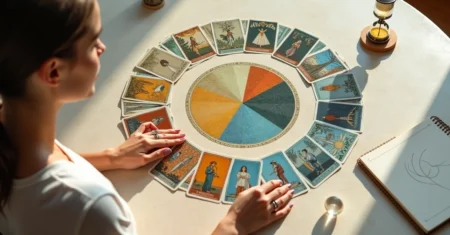 Métodos de tarot cronológico para analisar ciclos anuais